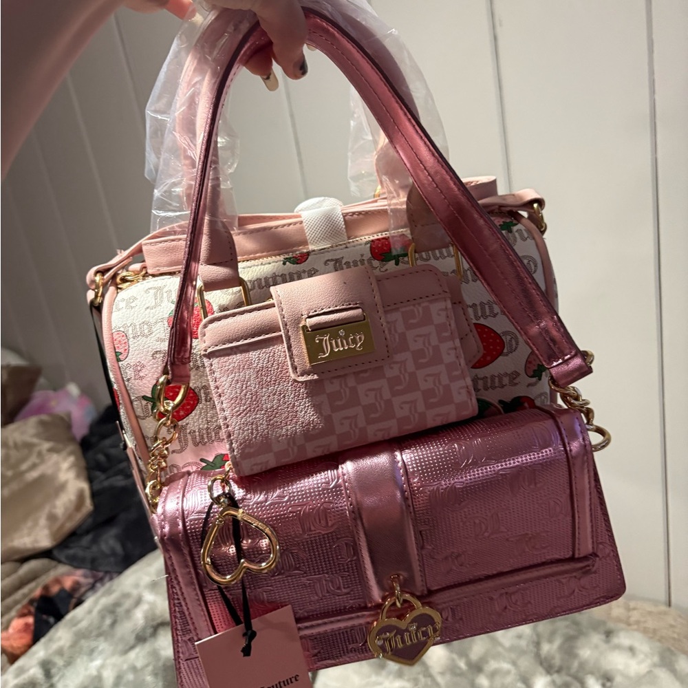 Juicy Couture Pink Mini Bag Trio